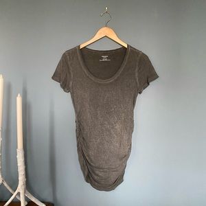 Motherhood Maternity Side Ruched Tee Size M